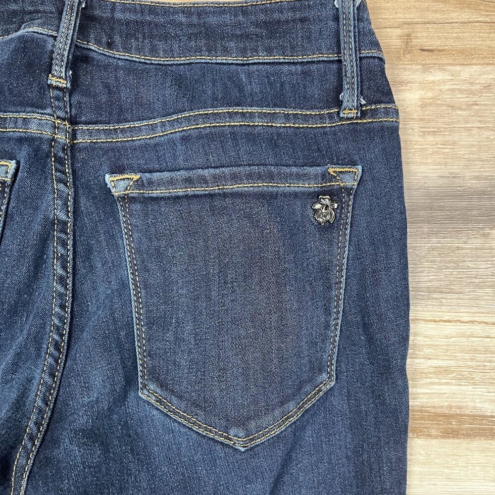 Black Orchid Los Angeles Jude Crop Dark Wash Skinny Jeans Size 26‎ - Picture 6 of 7